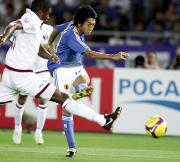 【日本-カタール】厳しい表情の中村憲(撮影・蔦林史峰)