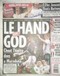 アンリも「仏の手」を謝罪　再試合望む - 2010年南アフリカW杯ニュース